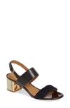 TORY BURCH GIGI T LOGO SANDAL,57224