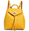 MCM ESSENTIAL MONOGRAM LEATHER SMALL BACKPACK - YELLOW,MWK9SSE03