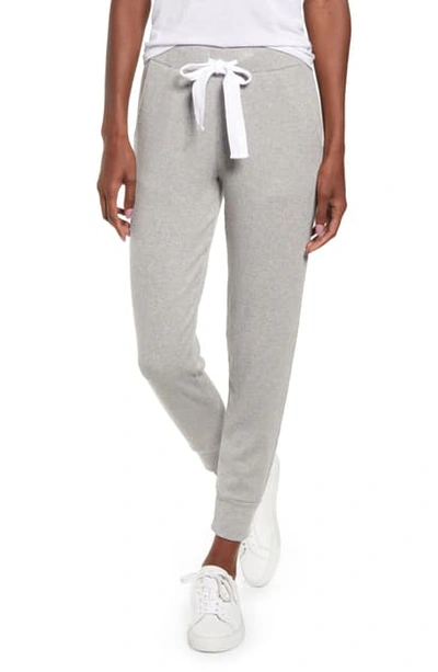 Stateside Ribbed Jogger Pants In Heather Grey