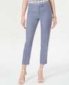 ANNE KLEIN CROPPED STRAIGHT-LEG PANTS