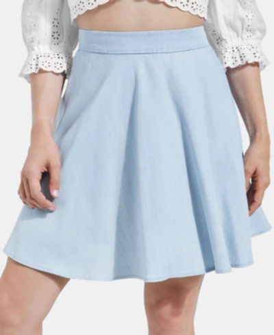 Guess A-line Mini Skirt In Super Bleached Wash