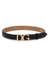 DOLCE & GABBANA DG Logo Leather Belt