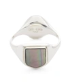 MAISON MARGIELA TWO-SIDED STERLING SILVER SIGNET RING,5057865741246