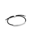 Monica Vinader Linear Large Bracelet In Black
