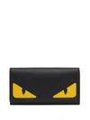 FENDI FENDI BAG BUGS长款钱包 - 黑色