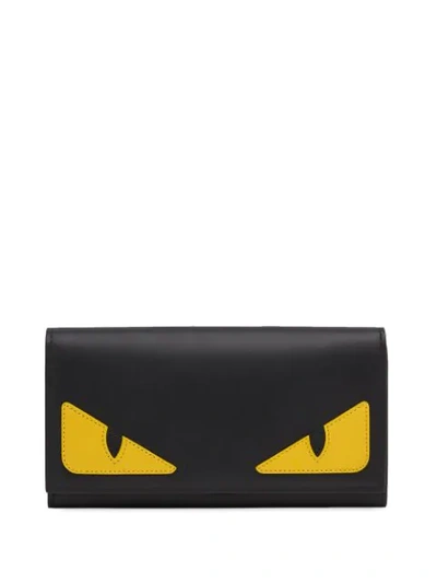 Fendi Bag Bugs Continental Wallet In Black