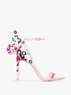 SOPHIA WEBSTER SOPHIA WEBSTER CHIARA 100MM BUTTERFLY SANDALS,SPF1901513807143