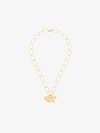 APPLES & FIGS APPLES & FIGS 24K GOLD VERMEIL ALLEGORY OF HOPE LEAF NECKLACE,AW19nECCHAInLEAF14011675