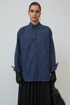 ACNE STUDIOS Checked shirt Black/blue