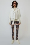 ACNE STUDIOS Biker jacket Ivory white