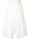 TIBI TIBI DOMINIC TWILL半身裙 - 白色
