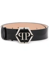 PHILIPP PLEIN LOGO BUCKLE BELT