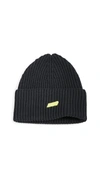 MCQ BY ALEXANDER MCQUEEN RUBBER BADGE BEANIE