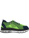 Fendi Knitted-style Sneakers In F16o5-bora Green Fl+new In