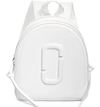 Marc Jacobs Pack Shot Leather Backpack - White In Moon White