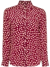 SAINT LAURENT POLKA DOT PRINT SHIRT