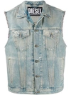 DIESEL D-SMAK STUDDED TRUCKER VEST