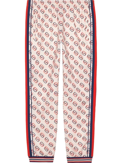 Gucci White Gg Printed Jogging Trouser