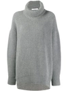 GIVENCHY GIVENCHY TURTLE NECK JUMPER - GREY
