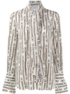 FERRAGAMO CHAIN PRINT SHIRT