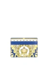 VERSACE VERSACE GOLD BAROCCO PRINT CARD CASE - 蓝色