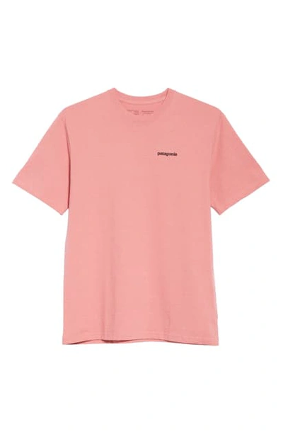 Patagonia P-6 Responsibili-tee Logo Graphic T-shirt In Sticker Pink