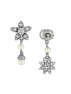 GUCCI FLOWER AND DOUBLE G EARRINGS WITH DIAMONDS