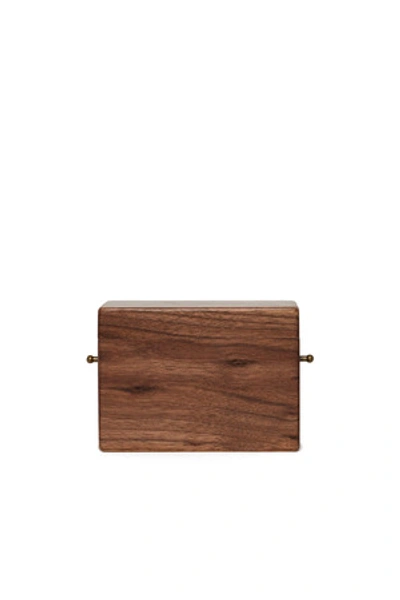 Aurelia Opening Ceremony Ladrillo Box Bag In Walnut