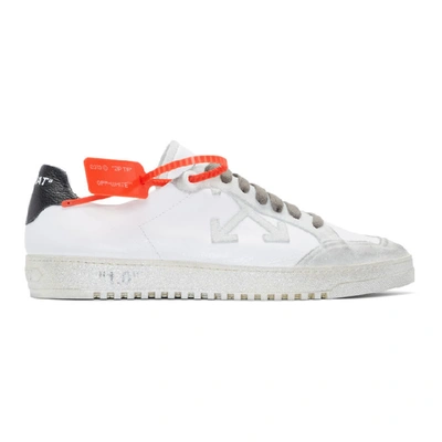 Off-white Low-top Lace-up Sneakers - 白色 In White,grey