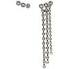 Isabel Marant Crystal-embellished Drop Earrings In Silver