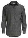 BRIONI SILK PAISLEY PRINT SPORT SHIRT,0400010819409