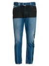 OFF-WHITE Slim Fit Low Crotch Cropped Jeans