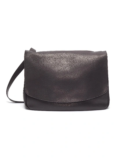 The Row 'mail' Leather Shoulder Bag In Black