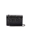 BALENCIAGA 'BB' logo embossed leather chain wallet