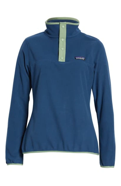 Patagonia Micro-d Snap-t Fleece Pullover In Stone Blue