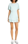 ALICE AND OLIVIA PALMIRA TIE BACK RUFFLE TIERED MINIDRESS,CC906202506R