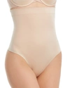 Spanx Suit Your Fancy High-waist Shaping Thong In Champagne Beige