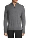 SAKS FIFTH AVENUE HALF-ZIP CASHMERE SWEATER,0400010451711