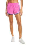 Nike Dry Tempo Running Shorts In Active Fuchsia/ Vast Grey Prt
