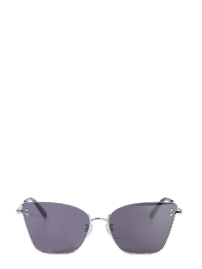 Stella Mccartney Squared Sunglasses In Silver