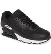 Nike 'air Max 90' Sneaker In Black/ Black/ Black/ White