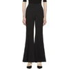 Rosetta Getty Black Straight Flare Trousers