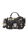 Proenza Schouler Woven Ps1 Micro In Yellow/black