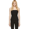 RICK OWENS RICK OWENS BLACK GROSGRAIN BUSTIER