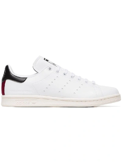 Stella Mccartney + Adidas Originals Stan Smith Grosgrain-trimmed Faux Leather Sneakers In White