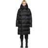 Rick Owens Black Ls Hooded Liner Down Jacket In 09 Black