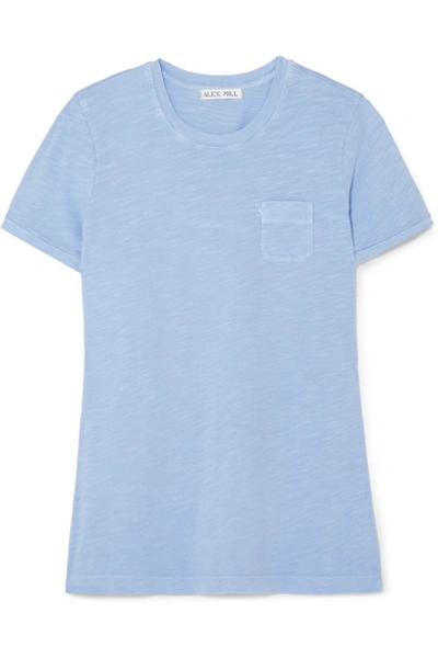 Alex Mill Slub Cotton-jersey T-shirt In Blue
