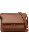 MARNI TRUNK LEATHER SHOULDER BAG