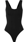 VINCE STRETCH COTTON-JERSEY BODYSUIT