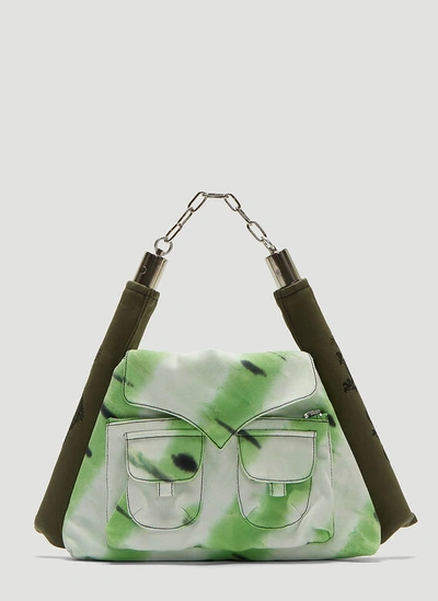 Asai Tie-dye Nunchuck Bag In Green